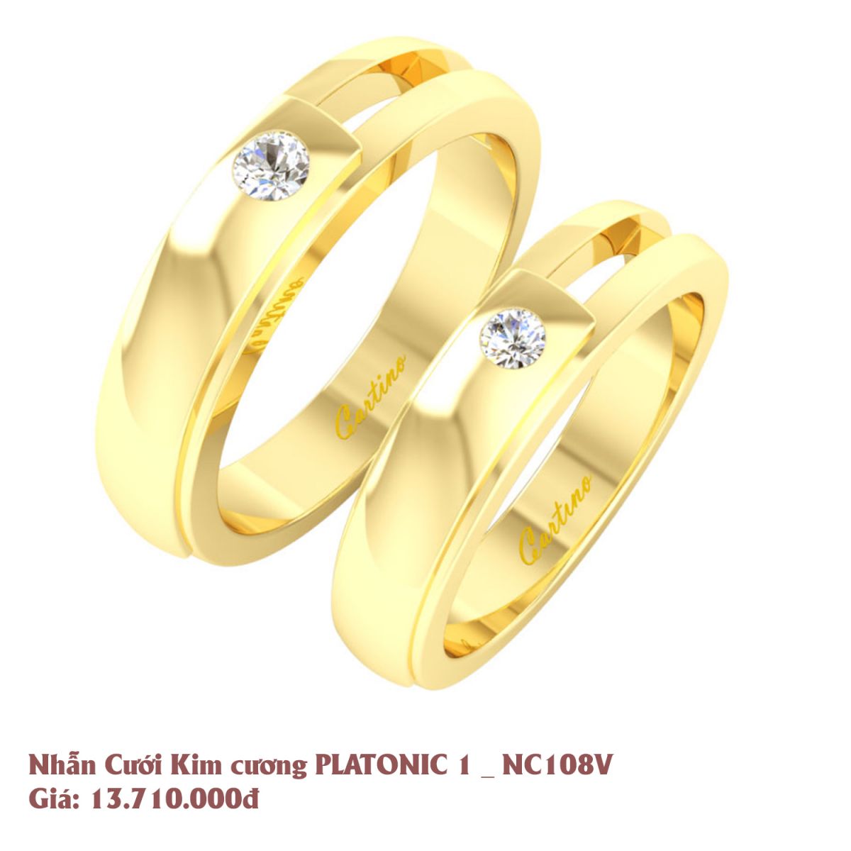 nhẫn cưới đính kim cương