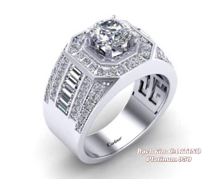 Mẫu Nhẫn Bạch Kim Kim Cương Đẹp 2025