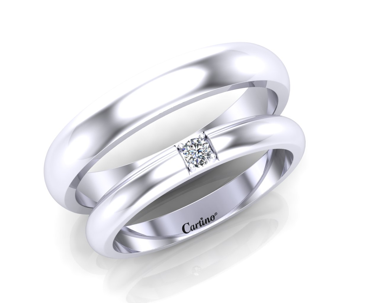 Nhẫn cưới Kim cương SIMPLE 4 - NC126P